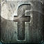 engraved, facebook, grunge, highlight, metal, social media icon